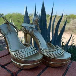 Via Spiga gold heels